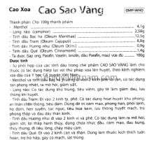 Golden Star Balm 4g - Cao Sao Vang